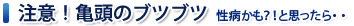 注意！亀頭のブツブツ　性病かも？！と思ったら・・